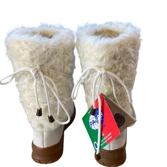 NWT PAJAR Italian Handcrafted Fur Ski Snow Boots 40 Off White -20C MSRP$495 - Picture 4 of 14